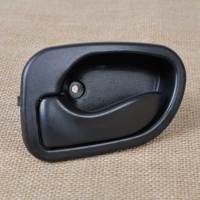 DWCX New Black Smooth Interior Left Door Handle Replacement 01 For Hyundai Accent 1.5L 1995 1996 1997 1998 1999 Tracking