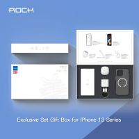 ROCK iPhone 13 Series  Exclusive Set Gift Box ชุดกล่องของขวัญชุดพิเศษสำหรับ  เคสโทรศัพท์ ฟิล์มหน้าจอมือถือ อะแดปเตอร์ สายชาร์ตไอโฟน หูฟัง เซ็ทไอโฟน