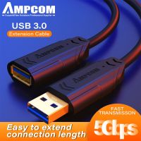 AMPCOM สายต่อ USB USB Usb สายพ่วงสำหรับเมาส์คีย์บอร์ด USB สายตัวผู้เป็นตัวอะแดปเตอร์ตัวเมีย