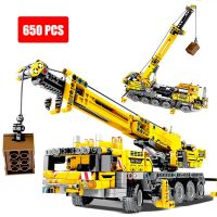 การวิเคราะห์ City Series สีเหลือง Mobile Crane Engineering รถบรรทุกชุดโมเดลตุ๊กตาบล็อกตัวต่อ DIY ของเล่นเด็กวันเกิดสำหรับเด็กของขวัญ