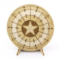 &amp;gt;&amp;gt;พร้อมส่ง&amp;lt;&amp;lt; จิ๊กซอว์ไม้ - กัปตันอเมริกา INCREDIBUILDS 3D PLYWOOD PUZZLE - Captain America