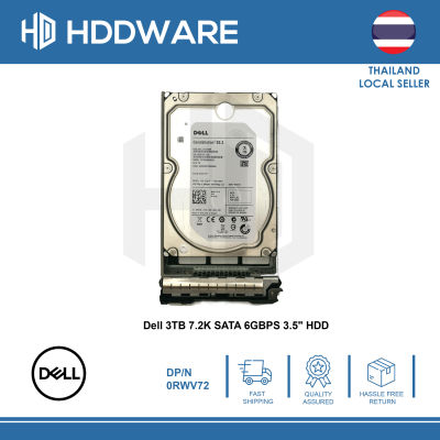 DELL 3TB 7.2K SATA 3.5 HDD // 0RWV72 // ST3000NM0033