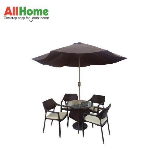 AMY 4 Seater Garden Set with Parasol Lazada PH