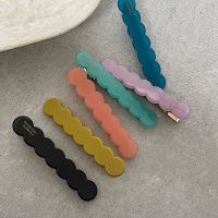 【YF】✱  Korean Color Wavy Bangs Broken Hair Duckbill Clip French Side Hairpin Headwear