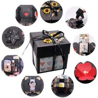 Hexagon Surprise Explosion Boxes Scrapbook DIY Photo Album Creative Birthday Valentines Gift Box