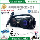 (TẶNG MIC HÁT), Loa Bluetooth Karaoke Kimiso KM-S1 , Âm thanh 3D nổi , bass cực khỏe , loa karaoke . loa bluetooth , loa mini , loa vi tính , loa máy tính . loa kéo , loa nghe nhạc , loa kẹo kéo