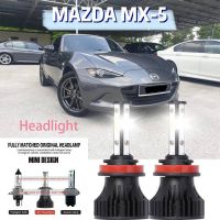 หลอดไฟหน้ารถยนต์ LED LAI 40w 6000k สีขาว สําหรับ MAZDA MX-5 Mk III (NC) 2009-2023