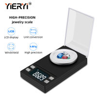 Yieryi 100g/50g/20g/10g Electronic Scales 0.001 LCD Digital Scale เครื่องประดับสมุนไพรแบบพกพา Lab น้ำหนัก Milligram Scale-wangjun1