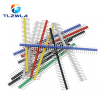 10PCS 1X40Pin Breakable Pin Header 2.54มม. เดี่ยวแถวชาย Header Connector PCB Pin Strip สำหรับ Arduino สีเหลืองสีเขียวสีขาวสีดำ