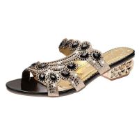 Sales king Womens slippers colorful crystals diamonds suitable for Brahmin blessings