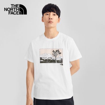 [Shan Xia Tee] [Classic Style] The North Face of TheNorthFace เสื้อยืดแขนสั้นคู่รักรุ่นใหม่_ 9IEI