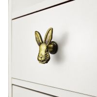 ♝☾ 1Pcs Rabbit Shape Zinc Alloy Furniture Handle Door Knobs Handles For Children Room Kitchen Drawer Pulls Furniture Decoration