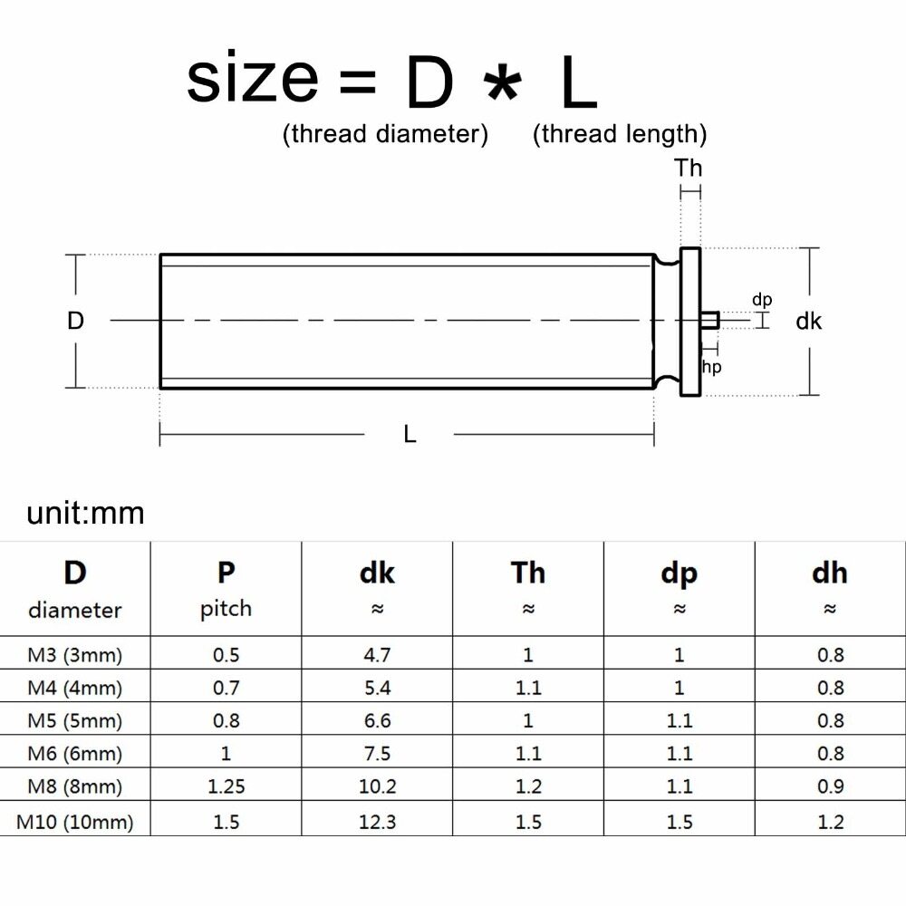 M3 M4 M5 M6 Copper Plated Welding Screw Spot Welding Stud Weld Solder Bolts 