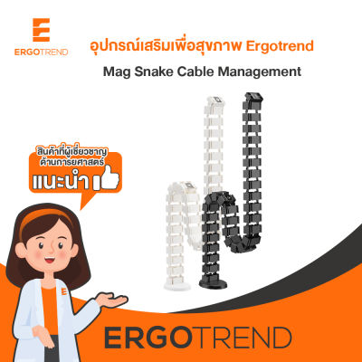 Ergotrend Mag Snake Cable Management (รางกระดูกงูเก็บสายไฟโต๊ะทำงาน)