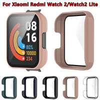 Watch Protective Case For Xiaomi Redmi Watch 2 Lite Smartwatch Screen Bumper Frame Watch Cover PC Case With Tempered Film Screen Protectors