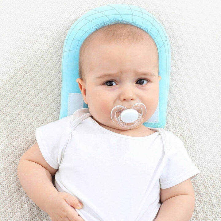 free-hand-bottle-holder-baby-bottle-rack-infant-supplies-multi-function-removable-head-protection-pillow-cushion-pure-color-2-in-1