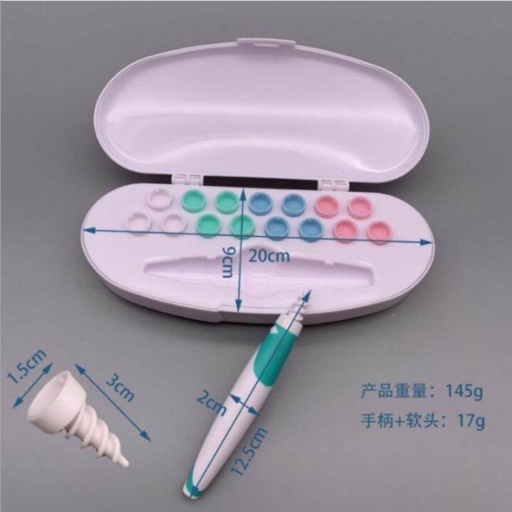 yf-16pcs-ear-wax-cleaner-silicone-set-swab-removal-cleaning-sticks