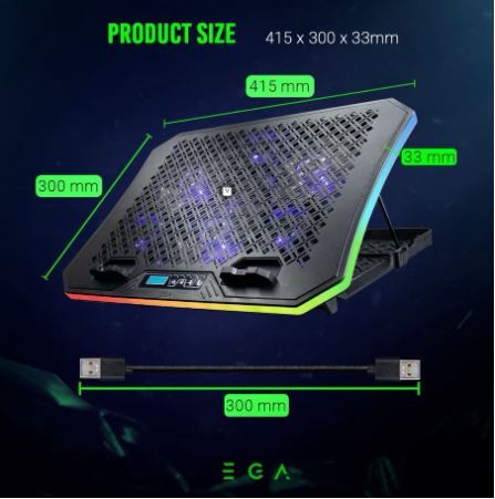 ega-flash-sale-ราคาพิเศษ-type-cp3-rgb-gaming-cooling-pad-ใหม่ล่าสุด-warranty-2-y