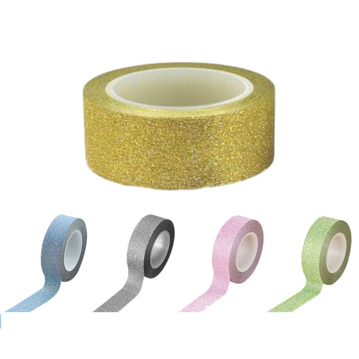 Tape Sticks Glitter Paper, Adhesive Tape Glitter Decor