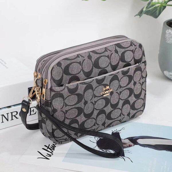 COACH Luxury Top Grade Zipper Sling Bag High Quality with Many