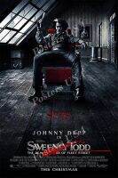 ผ้าใบพรีเมี่ยม Sweeney Todd โปสเตอร์ภาพยนตร์ XMOV () ไอเดียของขวัญ