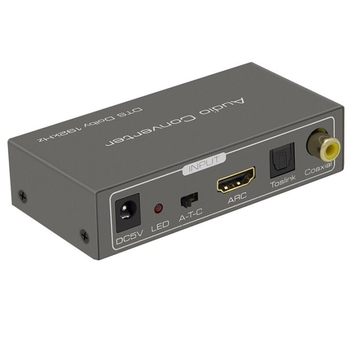 ตัวแปลง-arc-audio-192khz-hdmi-2-0-ตัวแปลงสายชารจ์ที่มีเเกนกลางร่วมกันดิจิทัล-hdmi-toslink-arc-audio-hdmi-ไปยัง-coaxial-toslink-l-r-พอร์ท-aux