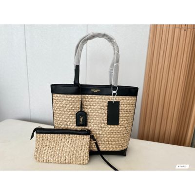 Ysv Classic new raffia series Handbags Casual Womens Tote Bags