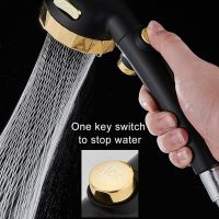 High Pressure Upgrade Shower Head 3 Modes Handheld Adjustable Water Saving ShowerHead Pressurized Spray Nozzle Bathroom supplies Showerheads