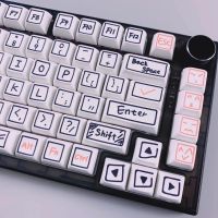 126คีย์ Graffiti Keycap XDA Profile PBT Keycaps สำหรับคีย์บอร์ด Custom น่ารักอะนิเมะ Key Caps ชุด Tester68 Rk61