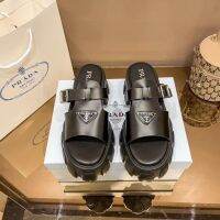 2023 PradaˉSpring/Summer New Outwear Thick Sole Ultra Light Beach Sandals