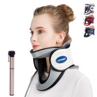 LEAMAI Newest Cervical Neck Traction Device-Adjustable Inflatable Neck Stretcher Collar for Home Traction Spine Alignment -C03