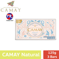 Camay Natural Soap Bars คาเมย์ สบู่ก้อน สูตร ธรรมชาติ 125g 3 soap bars