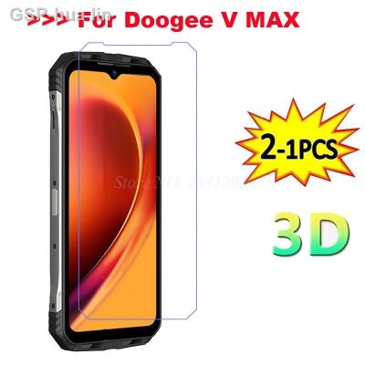 สีดำ V30 5G 6.58ฟิล์มติดโทรศัพท์2-1ชิ้น Protetor De Tela Vidro Temperado Para Doogee V Max Capa 5G 6.58 2-1ชิ้น