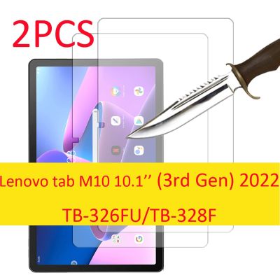 《Bottles electron》ฟิล์มแก้ว2ชิ้นสำหรับแท็บ Lenovo M10 3rd 10.1 TB-328F TB-328FU แท็บเล็ตฟิล์มป้องกันปกป้องหน้าจอกระจกเทมเปอร์