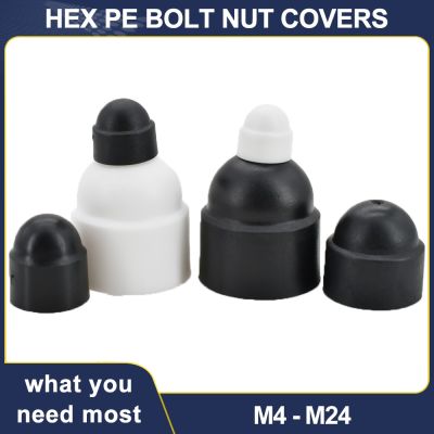 M4 M5 M6 M8 M10 M12 M14 M18 M20 M22 M24 Hexagon Bolt Nut Dome Protection Caps Covers Exposed Plastic Acorn Nuts Protector