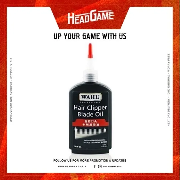 WAHL Clipper Oil Lubricant For Hair Clipper Blade (120ml) Lazada