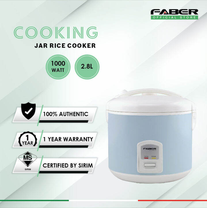 FABER JAR RICE COOKER 1000W 2.8L FRC 5028 EXCLUSIVE) PERIUK