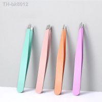 ۞  1 Pcs 4 Styles Tip Flat Eyebrow Tweezers Stainless Steel Point Tip Slant Hair Removal Beauty Makeup Tools Accessory