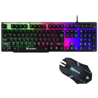 NUBWO INFAREZ NKM-300 ชุดคีบอร์ดมีไฟเกมส์มิ่ง + เม้าส์มีไฟเกมส์มิ่ง KEYBOARD AND MOUSE GAMING COMBO SET !! NEW !! ชุดสุดคุ้ม รับประกันของแท้