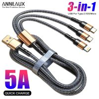 3 In 1 5a Usb C สายชาร์จอย่างรวดเร็วไปยัง Samsung C Micro 13 11สาย Huawei สำหรับประเภทสูงสุด Iphone Mi Usb Redmi Pro สำหรับ