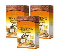 Ginseng herbal saop สบู่โสมคุณหญิงพลัส 100 g. (3 ก้อน)