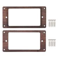 2Pcs Electric Guitars Wooden Humbucker Guitar Pickup Frame Pickup Mounting Ring