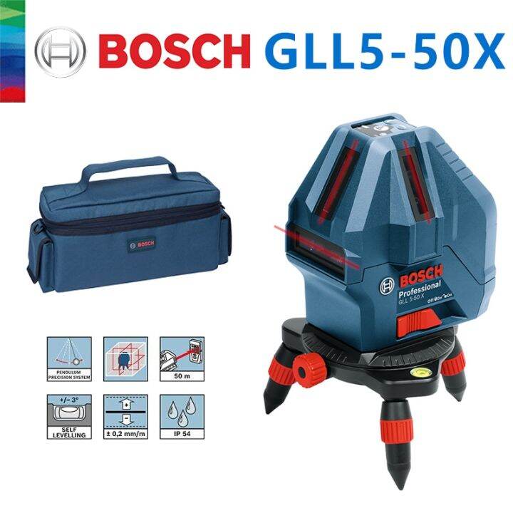 Bosch Laser Level 5 Line Infrared Laser Marker GLL 5 50X SelfLeveling