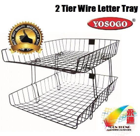 YOSOGO 2 Tier Wire Tray Document Lazada