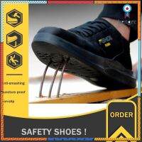 Safety shoes รองเท้าเซฟตี้ หนังแท้ หัวเหล็ก ระบายอากาศดี พื้นงกันลื่น หัวเหล็ก พื้นเสริมแผ่นเหล็ก NO.8/BL Sาคาต่อชิ้น (เฉพาะตัวที่ระบุว่าจัดเซทถึงขายเป็นชุด)