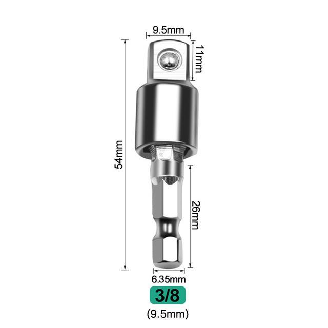 stonego-1pc-3pcs-1-4-quot-3-8-quot-1-2-quot-electric-wrench-drill-socket-adapter-rotatable-square-socket-converter-tool-for-impact-driver