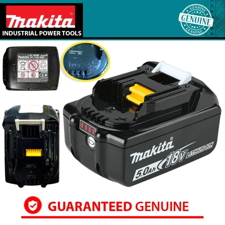 Makita BL1850B 18V / 5.0Ah Lithium Ion Battery (LXT Series) •khm ...