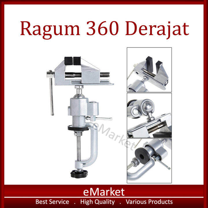 Ragum 360 Derajat / Bench Vice Table / Clamp Catok Meja Vise | Lazada ...