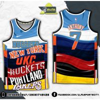 Ready Stock NBA TEAMS - CARMELO ANTHONY - MULTI-COLOR - HIGH QUALITY FULL SUBLIMATION JERSEY- ALFA