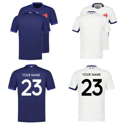 Free Quality Delivery Home S-5XL （Print France Name / Size: Rugby [hot]2023 Jersey Away Number）Top Custom - Mens